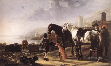  Cuyp Art Painting - The Negro Page countryside painter Aelbert Cuyp